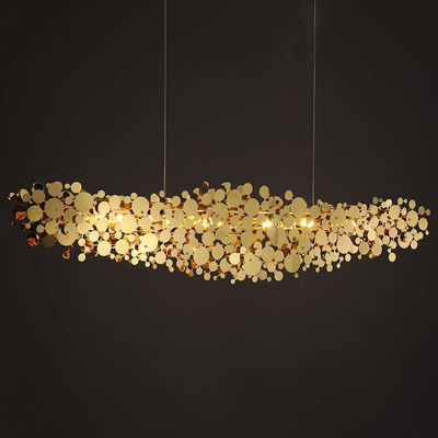 Luz criativa postmoderno do candelabro para o revestimento de Chrome do ouro do quarto 6000K 5000K