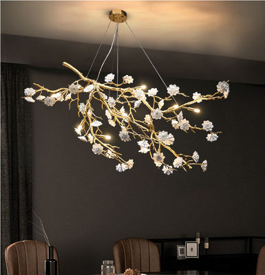 O ramo de árvore Crystal Chandelier High End Pendant do OEM de Eco ilumina 15 a 30m2