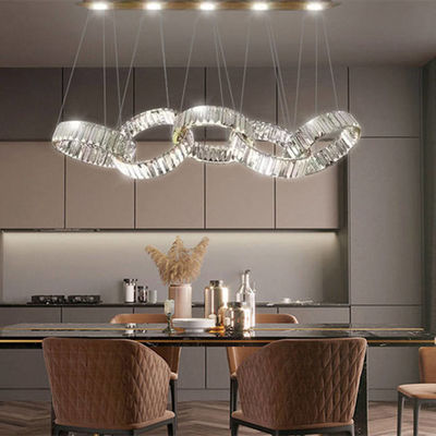 Capacidade de carregamento alta do diodo emissor de luz de Crystal Nimbus Ring Chandelier 99W do teto