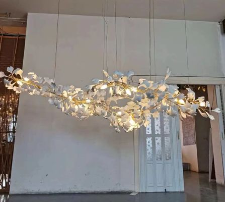 A lâmpada de pendente personalizada enorme enorme grande 9500lm pré-fabricou luzes de teto luxuosas do pendente da casa de campo