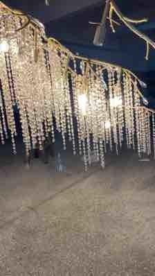Ouro Transparente Moderno Large Foyer candelabro 110V-240 85V-265V