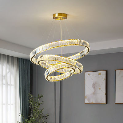 5-30m2 Crystal Chandelier Ceiling Light Dimmable conduzido moderno