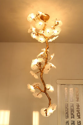 High End Lobby de Hotel Moderno Extra Grandes Lustres Custom Lustres de Cristal