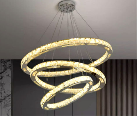 Ring Chandelier Dia circular moderno ajustável 50cm/19.7inch