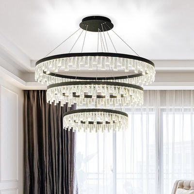 Círculo Ring Adjustable Multi Light Chandelier para a decoração do vestíbulo
