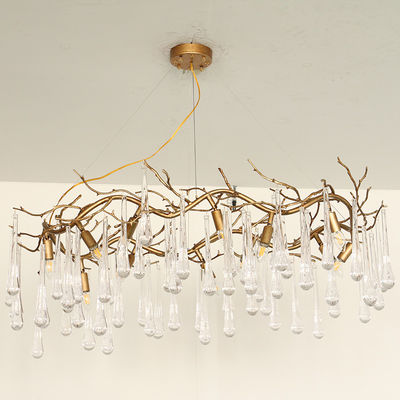 40W Crystal Ceiling Lights Hanging Mounted luxuoso 110V - 240V