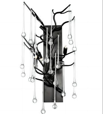 K9 espaço livre Crystal Drop Metal Wall Sconce L280*W220*H460