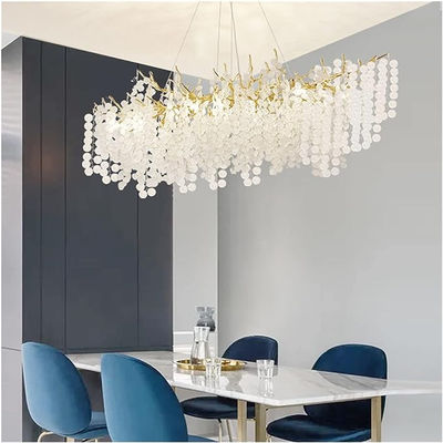 Modern Luxury Living Room Ceiling Crystal Entrance Chandelier Iluminação Casa Decoração