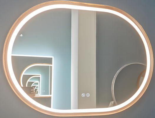 ODM retroiluminado oval do OEM do espelho 4200K da decoração moderna