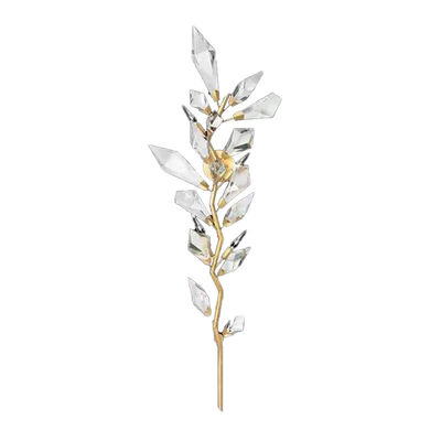 Candelabro de folhas de cristal de facetas de fácil manutenção