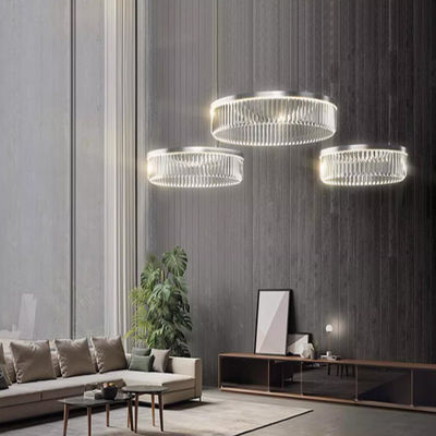 Luz LED de três cores Pendente de vidro moderno Lâmpadas 4000K