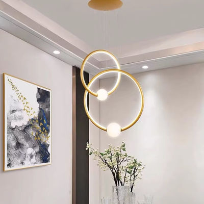 Candelabro circular moderno para interiores 44w 23w 19w