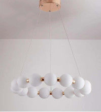 Estilo de Creme Francês Lustre de Sala de Estar Nórdico Lustre Budista Redondo Lustre de Arte