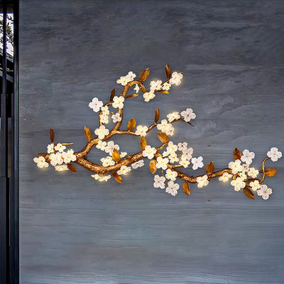 Todos de cobre luz luxo grande lâmpada de parede hotel lobby fundo de parede decorativa Sconces