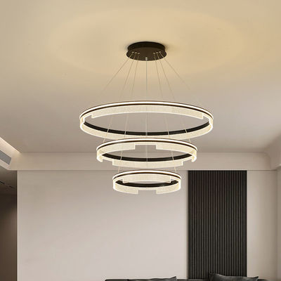 Material de polimento de metal LED Lâmpadas redondas contemporâneas 20 - 30m2