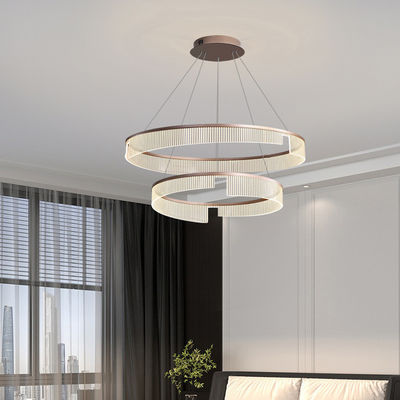 Lâmpadas de candelabro acrílico moderno LED para restaurante sala de estar