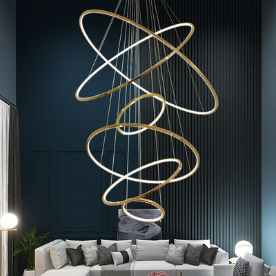 Eco High End Contemporâneo Anel Lustreiro Economia de Energia para Corredor