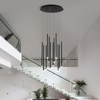 Modern Long Hanging Chandelier Restaurante Café Hotel Entrada Chandelier