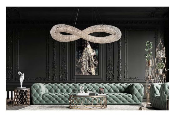 Art Light Luxury Crystal Chandelier para sala de estar Restaurante Hotel Lobby