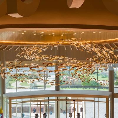 Glaze Art Ocean Theme Glass Fish Chandelier Chandelier criativo decorativo