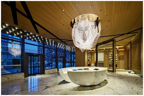 Arte Criativa Luxo Custom Led Lustreiro Para Hotel