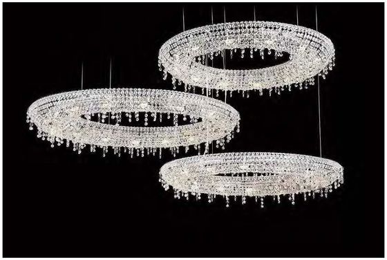 Lobby de luxo e criatividade Chandelier High End Crystal Chandeliers Hotel Lobby Art Island