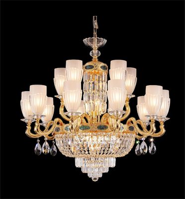 Custom Luxury Modern Chandelier estilo francês LED E14