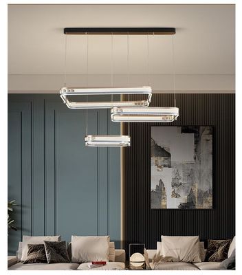Lâmpada de acrílico Waltz Chandelier Tri-Color LED 270W 250W