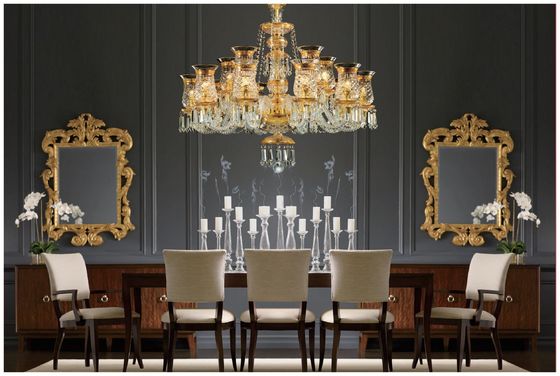Estilo Europeu Antigo Baccarat Francês Cristal Lâmpadas Criativas High End Clube Cristal Lâmpada