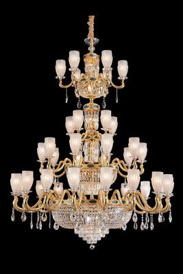 Luxo grandes lustres para decoração de interiores high-end