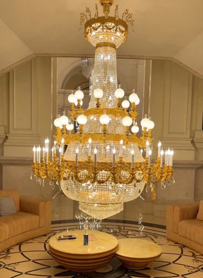 Lustres contemporâneos personalizados com pendentes de cristal de alta qualidade