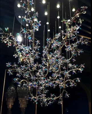 Lâmpadas personalizadas Lâmpadas de cristal coloridas Arte e expressão de luz e sombra