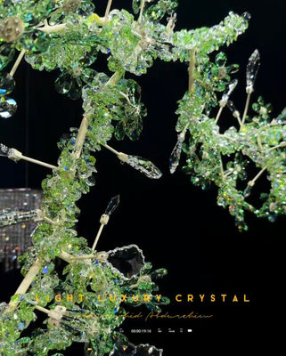 Unico grandes candelabros luxuosos cristal de metal floral candelabro luxuoso elegante