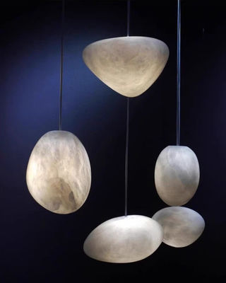 Combinação Irregular Moderno Alabastro Customizado Lustre Decorativo Para Família Hotel Café Lustre de Arte Linear