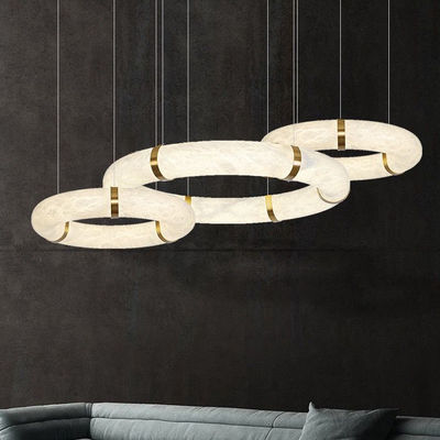 Modern Luxury Alabastro L1P Lustreiro Pendente de Brasão Pendente Luz Sala de Jantar Cozinha Ilha Hotel Bar AC preço de fábrica