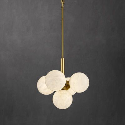 Lâmpadas de alabastro de pendente moderno sala de jantar sala de estar quarto ao lado da cama luxo decoração candelabro