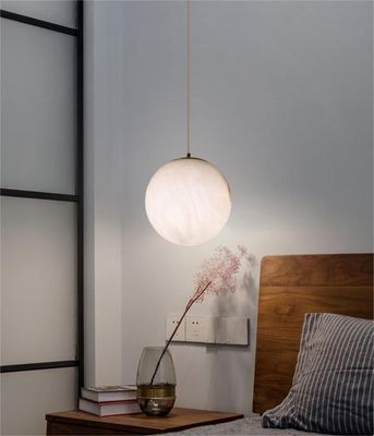 Luz Luxo Villa simples Sala de jantar Loja de roupas Lâmpada de alabastro Balão redondo Lâmpadas esféricas