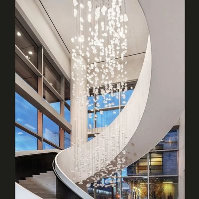 Lâmpadas Suspensas Personalizadas Escada Longo Luxo 110V Luz de Fava de Mel Led Deformação de Luz Modular Suspensão