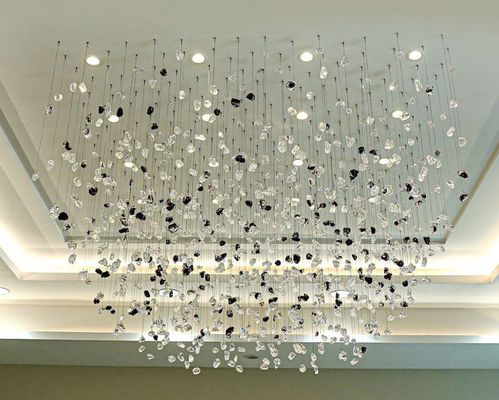 Estilo nórdico decoração de interiores modernos luz villa shopping escada arte artesanal vidro candelabro personalizar