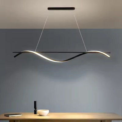 Personalidade minimalista e criativa, casa moderna e simples, barra de mesa LED, uma palavra longa.