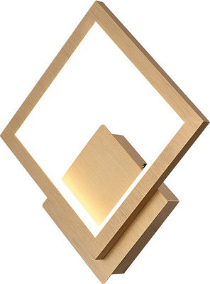 Lâmpada de parede de alumínio quadrado criativo 18w parede de fundo sala de estar cabeceira de quarto arte luz de parede