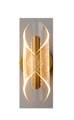 Lâmpada de parede de cabeceira de cama LED moderna e simples luz de corredor da sala de estar lâmpada de parede acrílica