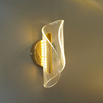 Lâmpada de parede de quarto de luxo de luxo de luz de sala de estar de TV de fundo da parede da sala de estar nórdica luz led de parede do corredor