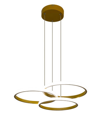 Círculo de três anéis Restaurante nórdico pós-moderno Lâmpada de quarto simples Sala de jantar circular Bar Lâmpada de jantar