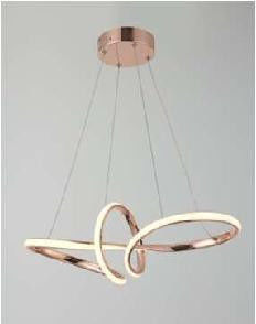 Ouro Norte da Europa Iluminação de casa de alumínio moderno Luz de candelabro LED de cromo