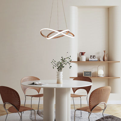 Lâmpada de alumínio de estilo nórdico de design moderno Lobby do restaurante 166w Lâmpada de candelabro LED