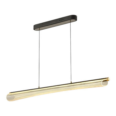 Designer moderno cintura longa e magra pendente acrílico luz de decoração de iluminação