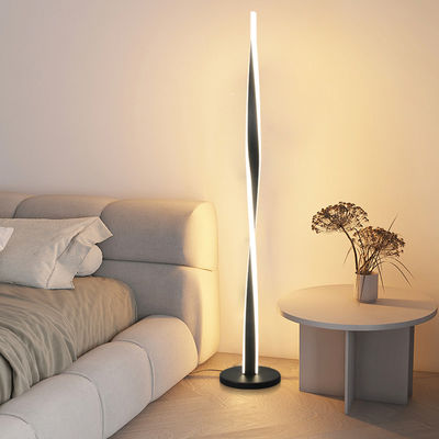 Contemporâneo Retro Moderno Minimalista Acrílico LED Light Stand Sofá de pé Lado da casa Decoração ao lado da cama Lâmpada de chão Morden