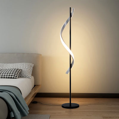 Lâmpada de esquina de linha de onda minimalista LED Lâmpada de piso espiral de moda para casa Hotel Sala de estar de escritório