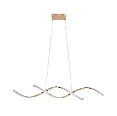 Modern Home Restaurant LED Pendant Light Simples Preto Ouro Alumínio Lâmpadas Internos